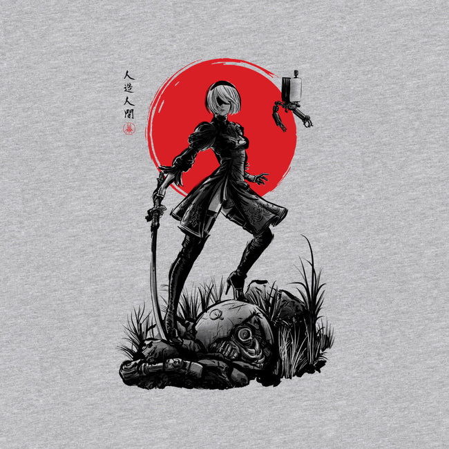 Battle Android Under The Sun-womens v-neck tee-ddjvigo
