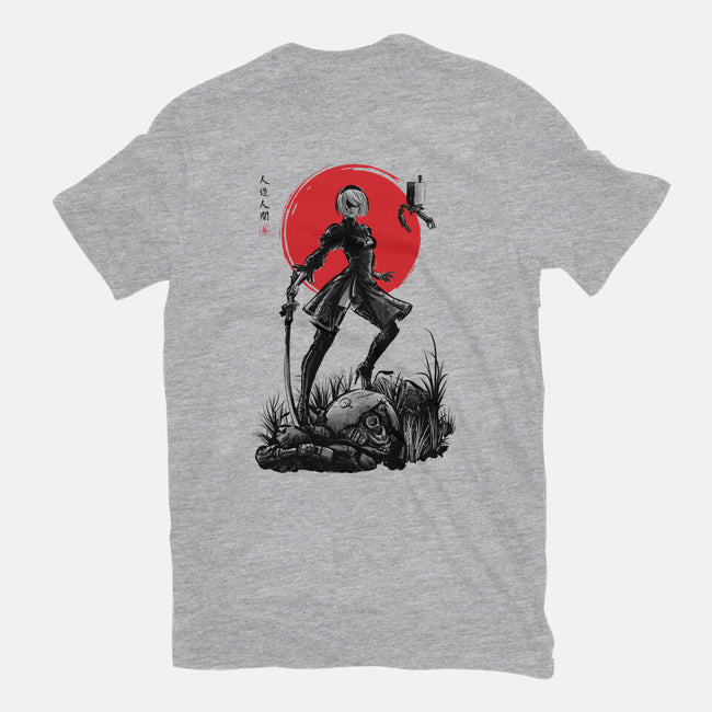 Battle Android Under The Sun-mens heavyweight tee-ddjvigo