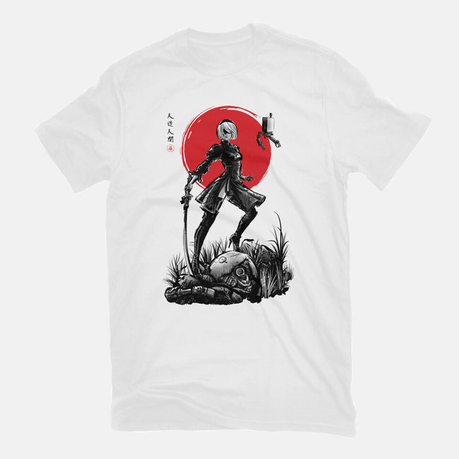 Battle Android Under The Sun-mens heavyweight tee-ddjvigo