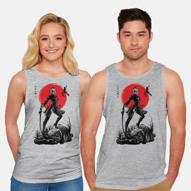 Battle Android Under The Sun-unisex basic tank-ddjvigo