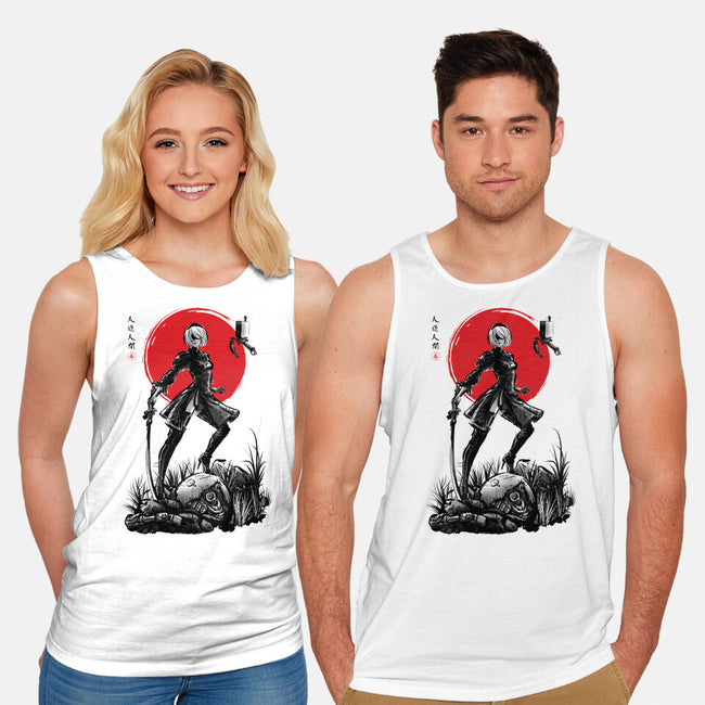 Battle Android Under The Sun-unisex basic tank-ddjvigo