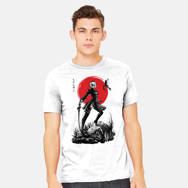 Battle Android Under The Sun-mens heavyweight tee-ddjvigo