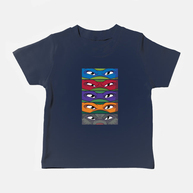 TMNT Eyes-baby basic tee-danielmorris1993
