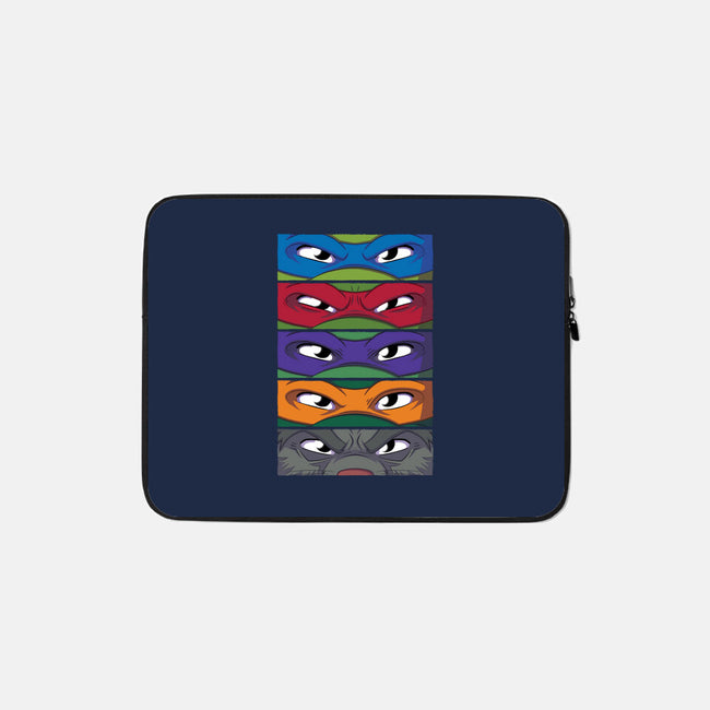 TMNT Eyes-none zippered laptop sleeve-danielmorris1993