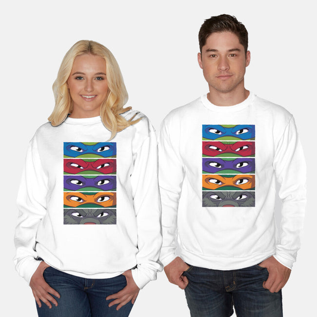 TMNT Eyes-unisex crew neck sweatshirt-danielmorris1993