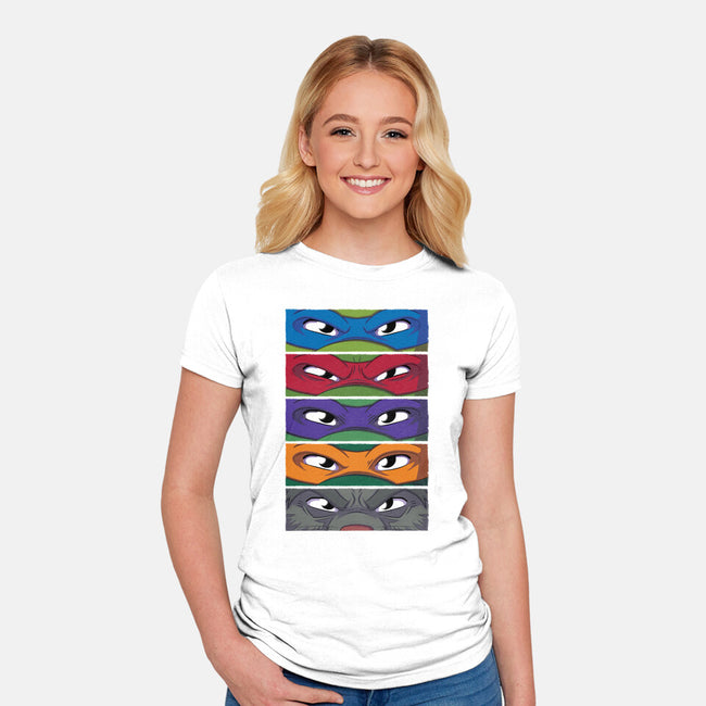TMNT Eyes-womens fitted tee-danielmorris1993