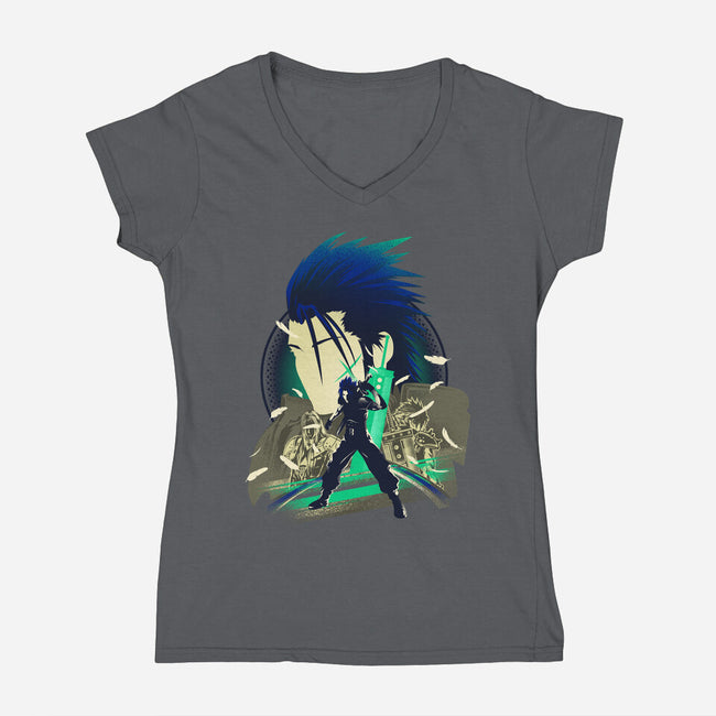 Soldier First Class Essential-womens v-neck tee-hypertwenty