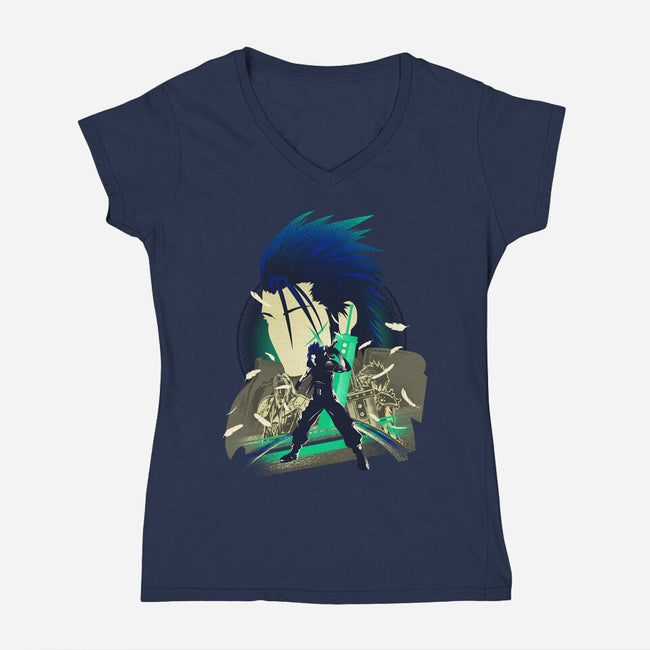 Soldier First Class Essential-womens v-neck tee-hypertwenty