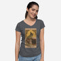 The Magician Tarot-womens v-neck tee-Thiago Correa