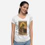 The Magician Tarot-womens v-neck tee-Thiago Correa