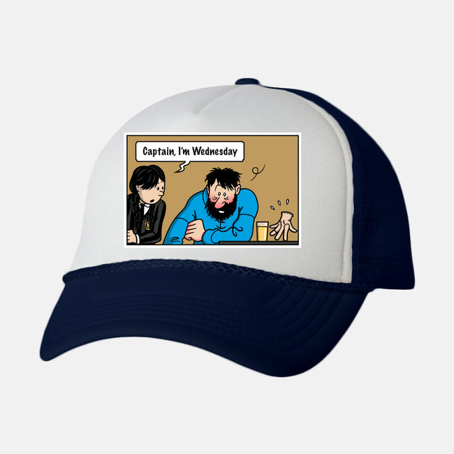 Wednesday Meme-unisex trucker hat-Raffiti