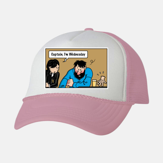 Wednesday Meme-unisex trucker hat-Raffiti