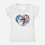 Cat Love-womens v-neck tee-ellr