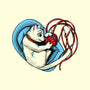 Cat Love-none removable cover w insert throw pillow-ellr