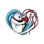 Cat Love-none removable cover w insert throw pillow-ellr