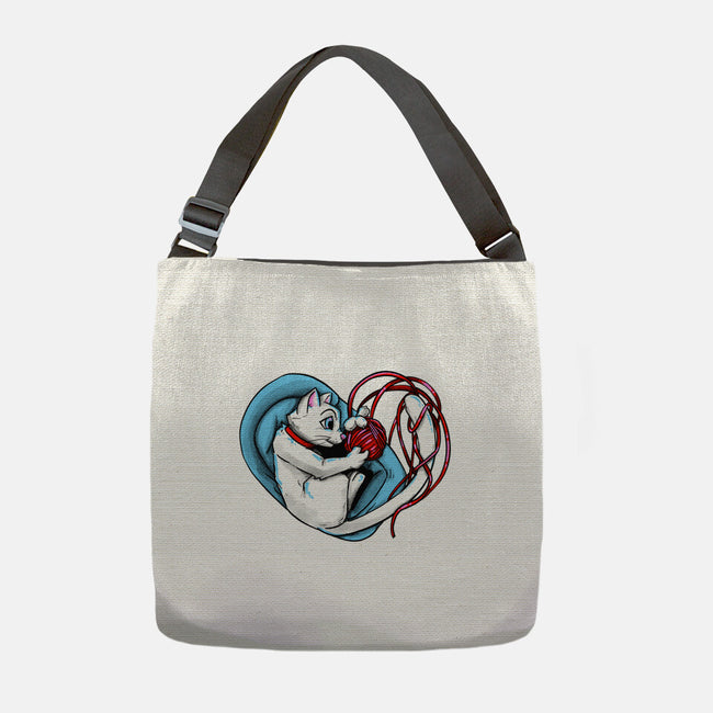 Cat Love-none adjustable tote bag-ellr