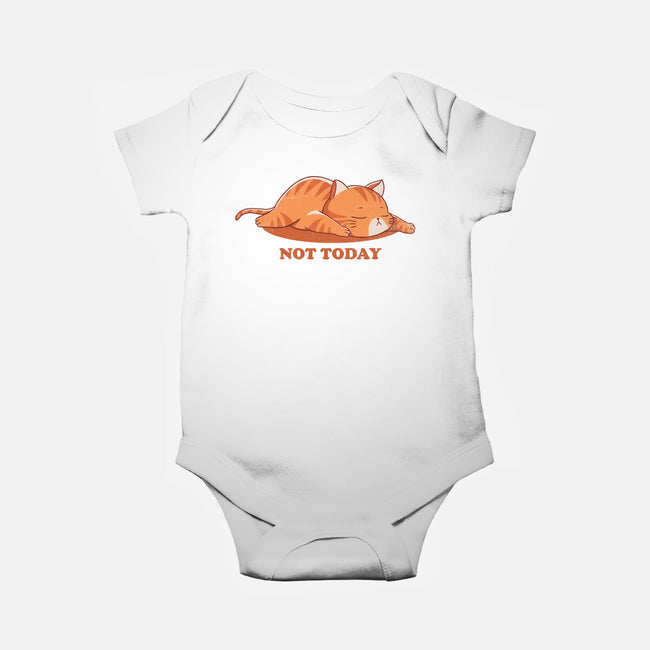 Not Happening Today-baby basic onesie-fanfreak1