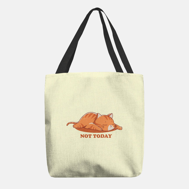 Not Happening Today-none basic tote bag-fanfreak1