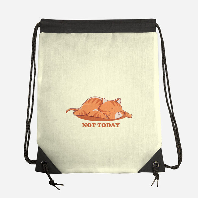 Not Happening Today-none drawstring bag-fanfreak1