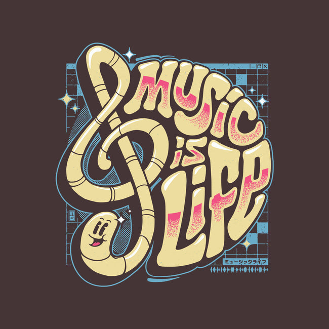 Music Is Life-none zippered laptop sleeve-StudioM6