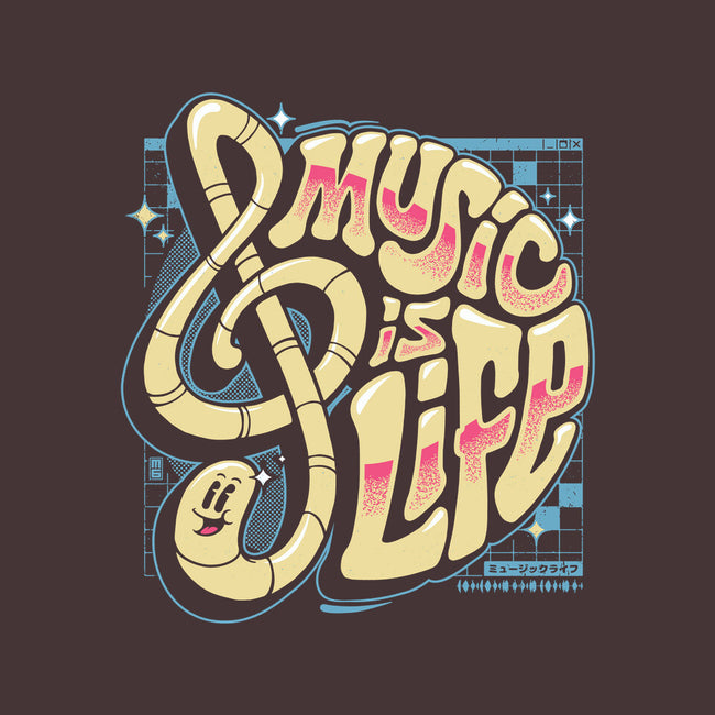Music Is Life-none removable cover throw pillow-StudioM6