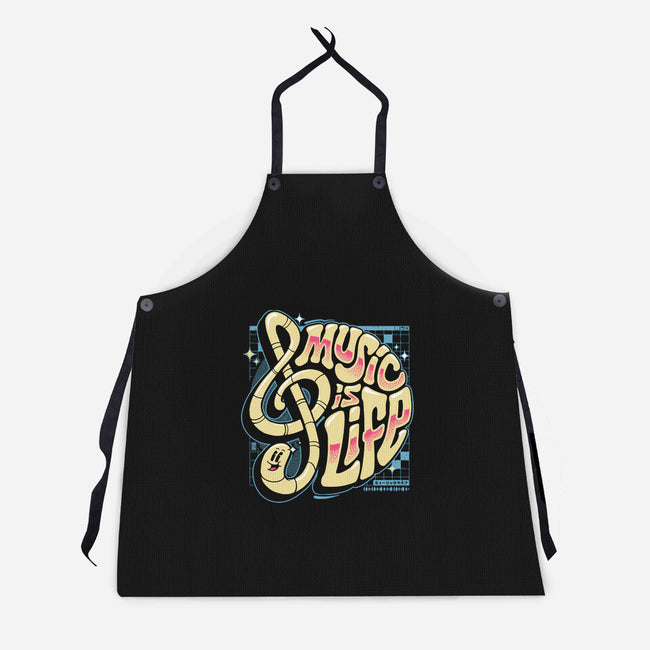 Music Is Life-unisex kitchen apron-StudioM6