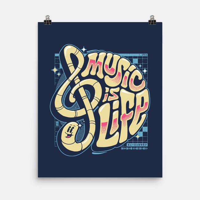 Music Is Life-none matte poster-StudioM6