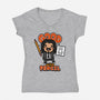 Good With Pencil-womens v-neck tee-Boggs Nicolas