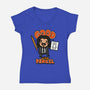 Good With Pencil-womens v-neck tee-Boggs Nicolas