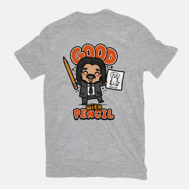 Good With Pencil-womens fitted tee-Boggs Nicolas