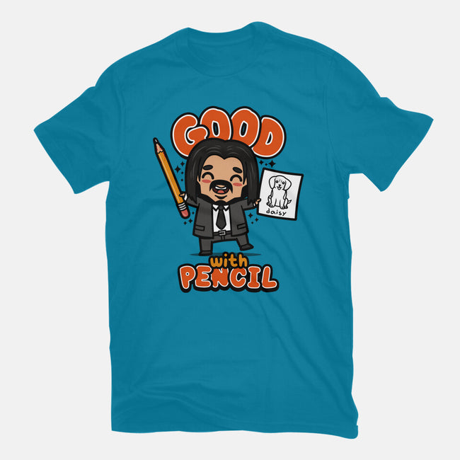 Good With Pencil-womens fitted tee-Boggs Nicolas