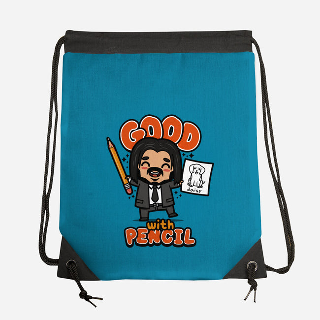 Good With Pencil-none drawstring bag-Boggs Nicolas
