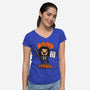 Good With Pencil-womens v-neck tee-Boggs Nicolas