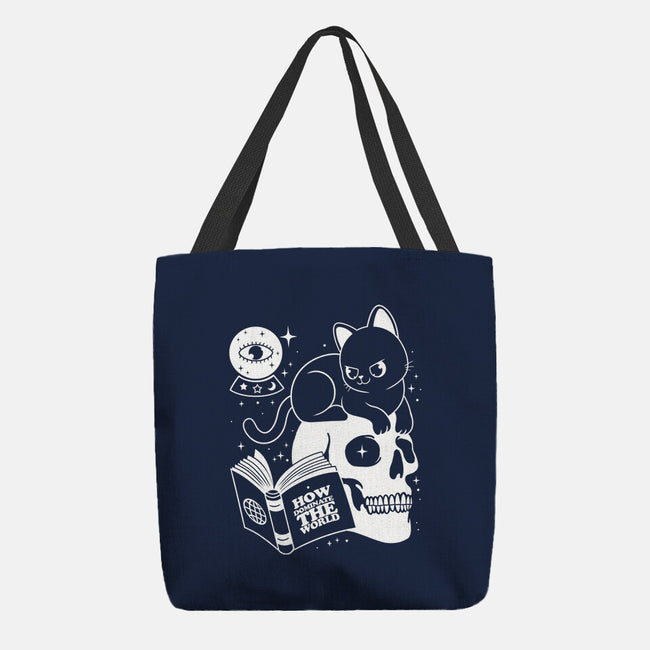 Cat Dominate-none basic tote bag-Eoli Studio