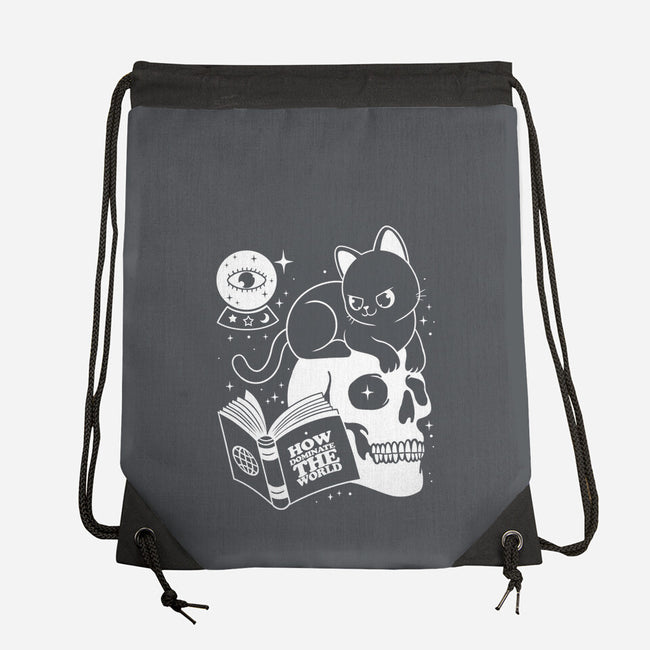 Cat Dominate-none drawstring bag-Eoli Studio