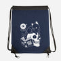 Cat Dominate-none drawstring bag-Eoli Studio