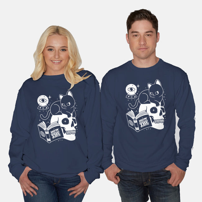 Cat Dominate-unisex crew neck sweatshirt-Eoli Studio