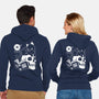 Cat Dominate-unisex zip-up sweatshirt-Eoli Studio