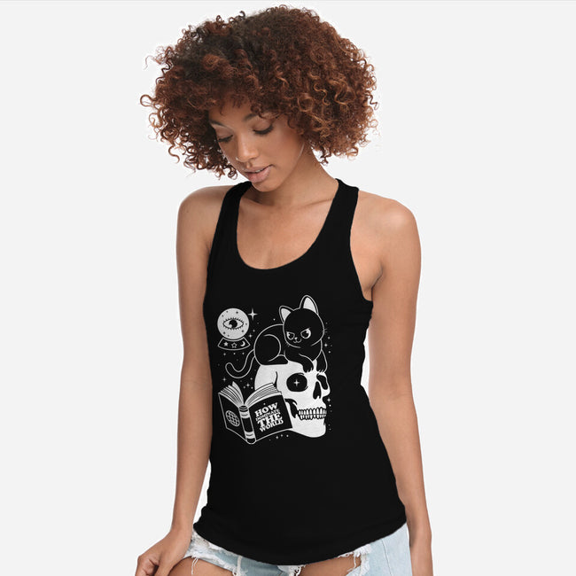 Cat Dominate-womens racerback tank-Eoli Studio