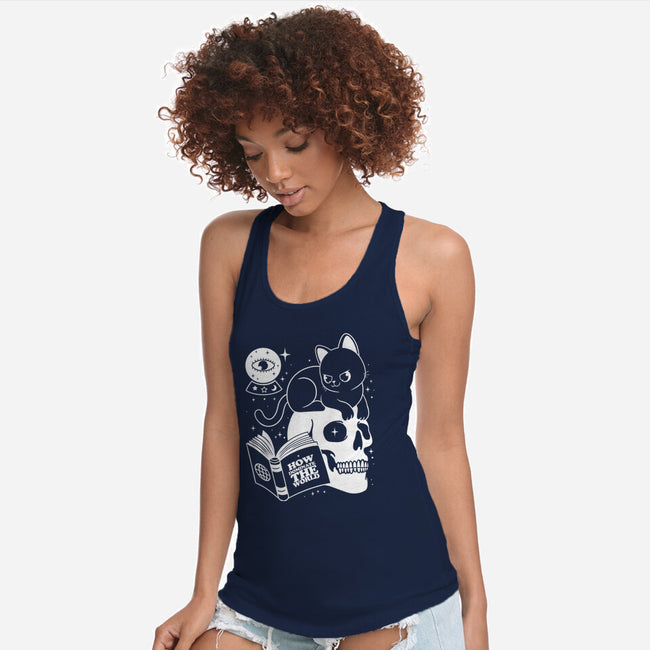 Cat Dominate-womens racerback tank-Eoli Studio