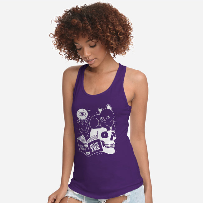 Cat Dominate-womens racerback tank-Eoli Studio