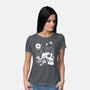 Cat Dominate-womens basic tee-Eoli Studio