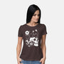 Cat Dominate-womens basic tee-Eoli Studio