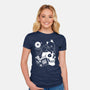 Cat Dominate-womens fitted tee-Eoli Studio