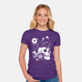 Cat Dominate-womens fitted tee-Eoli Studio
