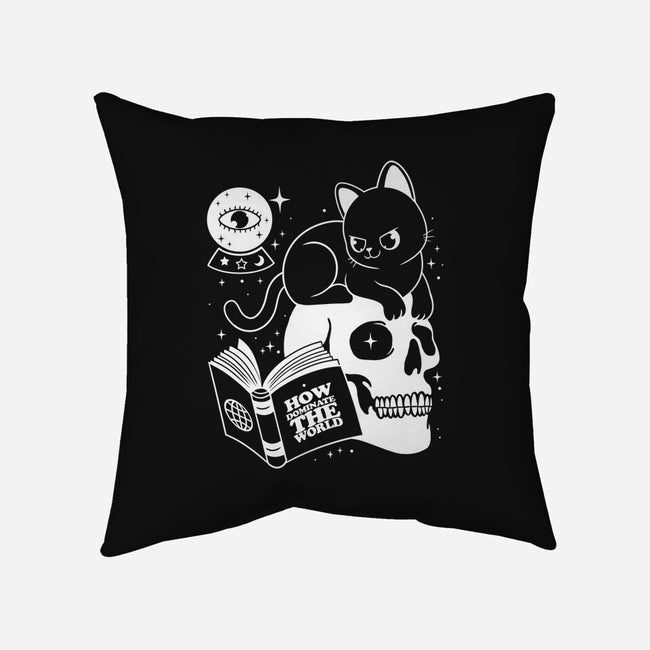 Cat Dominate-none removable cover throw pillow-Eoli Studio