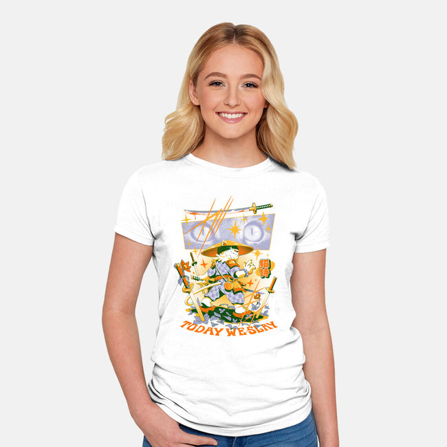 Today We Slay-womens fitted tee-ilustrata