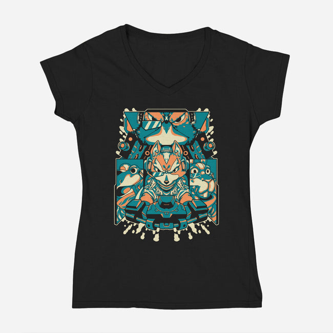 It's A Trap-womens v-neck tee-1Wing