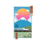Shinkansen In Mt. Fuji-none removable cover w insert throw pillow-vp021