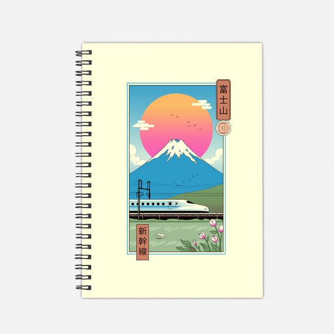 Shinkansen In Mt. Fuji-none dot grid notebook-vp021